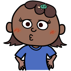 [LINEスタンプ] おかしなエイミー