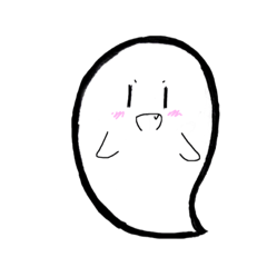 [LINEスタンプ] シンプルなおばけスタンプ