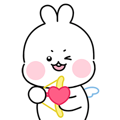 [LINEスタンプ] キューピッドウサギ(Cupid)