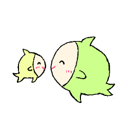 [LINEスタンプ] 家族の魚たち