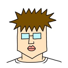 [LINEスタンプ] 眼鏡の男Т