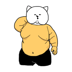 [LINEスタンプ] マチョネコズ地獄減量編