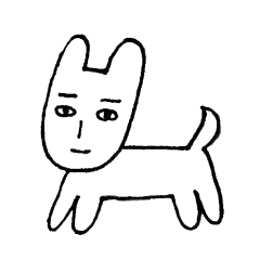 [LINEスタンプ] 人面犬のじんめ君