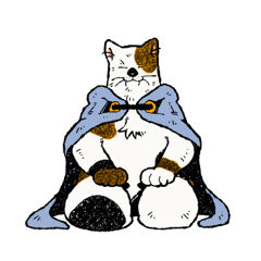 [LINEスタンプ] 猫男ミケランジェロ