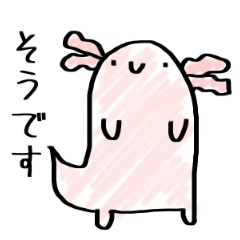 [LINEスタンプ] 丁寧なウーパールーパー