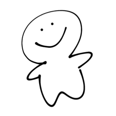 [LINEスタンプ] 二頭身くん
