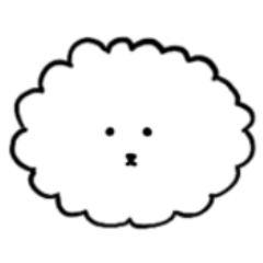 [LINEスタンプ] ふわもこシンプル