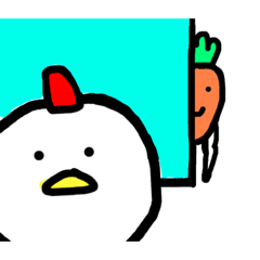[LINEスタンプ] チキン＆キャロット