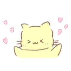 [LINEスタンプ] 甘えん坊なクリームにゃん