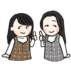 [LINEスタンプ] なかよし姉妹の日常