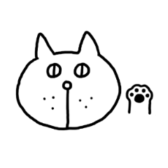 [LINEスタンプ] 躍動感のない猫