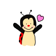 [LINEスタンプ] 赤い鼻のてんとう虫のてんちゃん