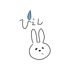 [LINEスタンプ] ゆるっとうさぎの気持ち