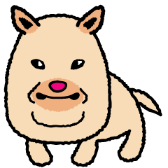 [LINEスタンプ] 【公認】マムシに噛まれた犬 ぷっちゃん