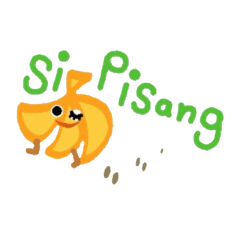 [LINEスタンプ] バリ島から来たバナナちゃん
