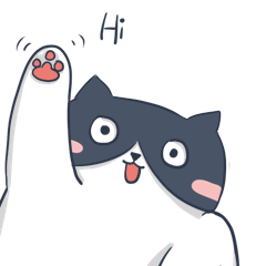 [LINEスタンプ] 洋洋とした猫