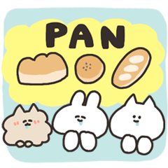 [LINEスタンプ] パンとうさちゃん