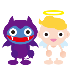 [LINEスタンプ] 天使と悪魔の囁き