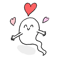 [LINEスタンプ] 夏やハロウィンに使えるオバケのスタンプ