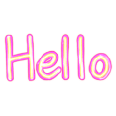 [LINEスタンプ] ネオン文字(英語)