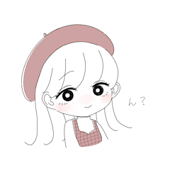[LINEスタンプ] シンプルおんなのこスタンプ