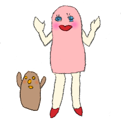 [LINEスタンプ] ハニワ女子ハニーちゃん！