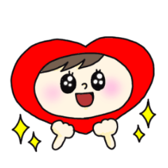 [LINEスタンプ] ハートずきんちゃん★2