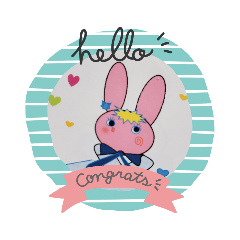 [LINEスタンプ] 名前はUSAmikoです。