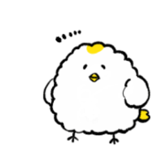 [LINEスタンプ] 使いやすいモコモコ鳥
