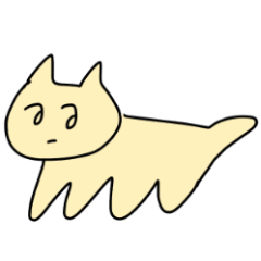 [LINEスタンプ] いきているねこ