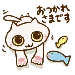 [LINEスタンプ] ネコのしろちゃん