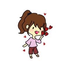 [LINEスタンプ] ユミ＆ゲッコ