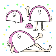 [LINEスタンプ] かまぼこちゃんがいっぱい