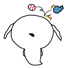 [LINEスタンプ] いぬ魂 と 人魂