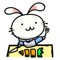 [LINEスタンプ] うさぎたん 日常(文字無)