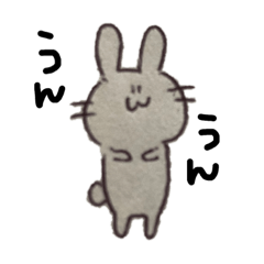 [LINEスタンプ] ざらばん紙に描かれたうさぎ