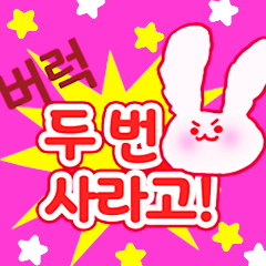 [LINEスタンプ] かわいいウサギの韓国語放送芸能☆