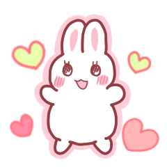 [LINEスタンプ] 万能うさぎ！あいさつ便利セット