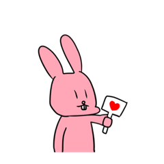 [LINEスタンプ] よくいるウサギ