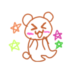 [LINEスタンプ] くまの子チャチャ