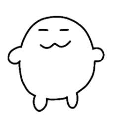 [LINEスタンプ] 白い大福もちくん