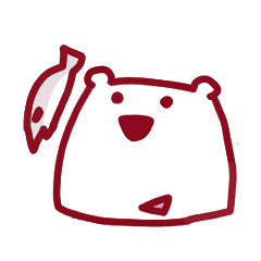 [LINEスタンプ] シャイな白いクマさん