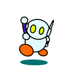 [LINEスタンプ] 無言ロボ