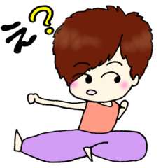 [LINEスタンプ] こっそりヨガと豚ちゃん