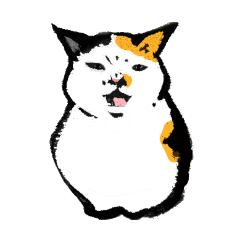 [LINEスタンプ] 三毛猫のメィちゃん