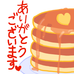 [LINEスタンプ] 敬語系パンケーキさん