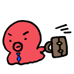 [LINEスタンプ] 働くたこのすけのゆるいスタンプ