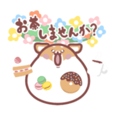 [LINEスタンプ] もちもちいぬ、けいごをつかう。