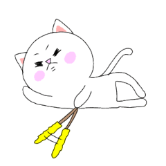 [LINEスタンプ] シロネコちゃんの日常