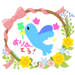 [LINEスタンプ] 色とり鳥♪